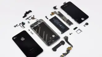 Welke onderdelen heeft een iPhone 4?