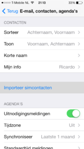 Hoe krijg ik sim-contacten op mijn iPhone