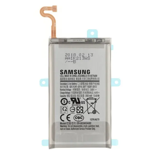 Samsung Galaxy S9 plus batterij