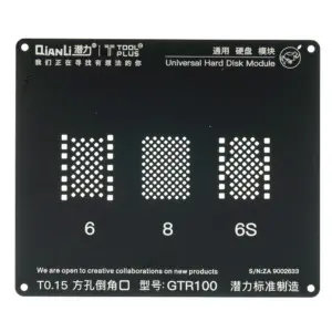 Qianli iPhone 6/6P/6S/6SP/7/7P/8/8P/X reball stencil NAND chip 2D