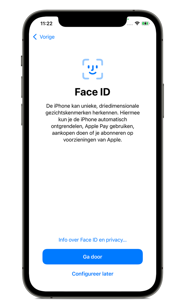 Stap 6 – Face ID